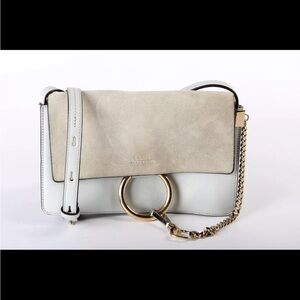 Chloe Faye Small Leather & Suede Bag